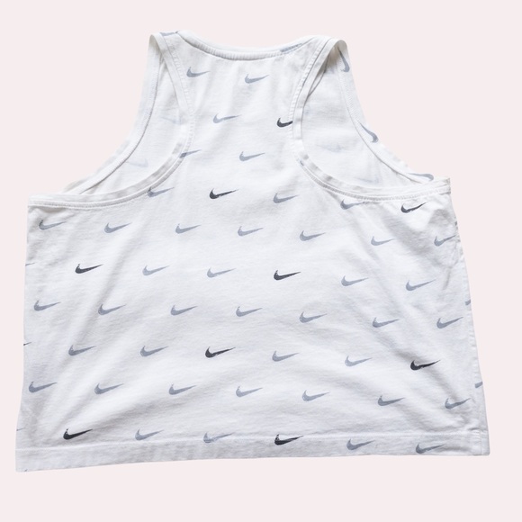 Nike Athletic Cut All Over Swoosh Cropped Tank - Picture 2 of 7